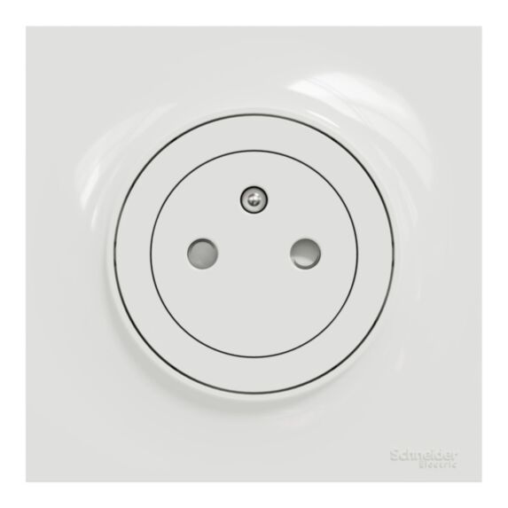 Prise de courant 2P+T Odace blanc - SCHNEIDER ELECTRIC