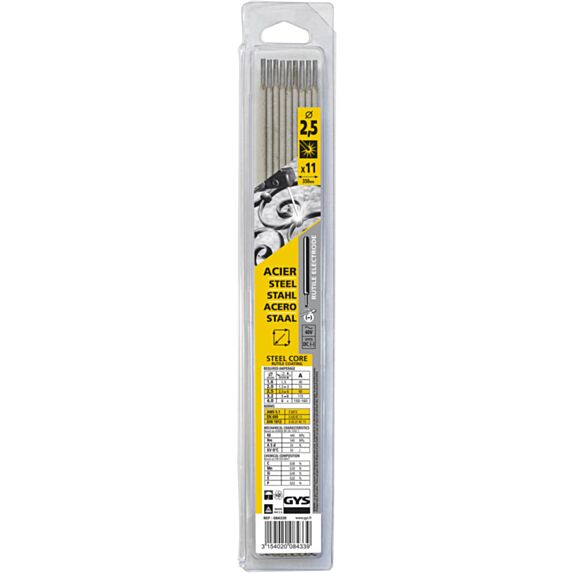 11 électrodes acier 2.5