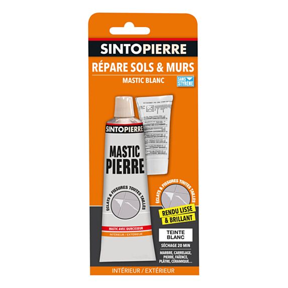 mastic de réparation blanc pour pierres - SINTO