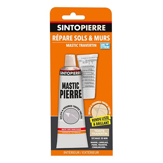 mastic de réparation travertin pour pierres - SINTO