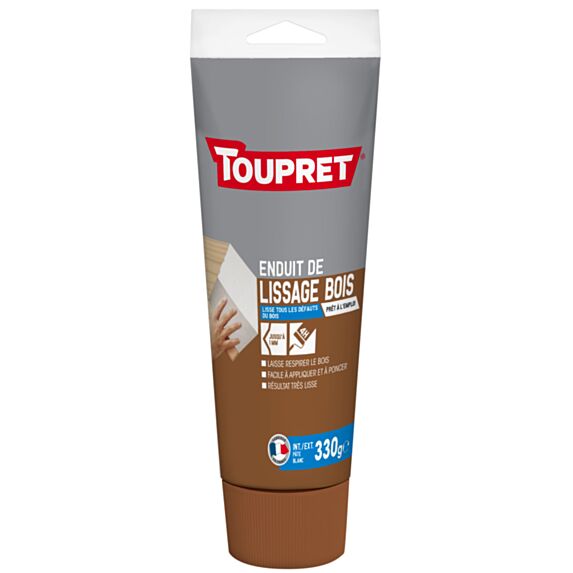 Enduit de lissage Bois pâte 330g TOUPRET