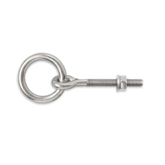 Anneau d'écurie à écrou acier zingué ∅10mm L120mm CHAPUIS