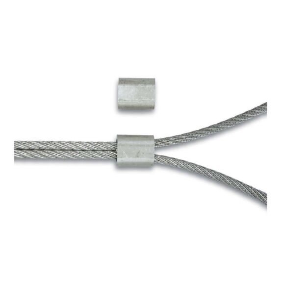 2 manchons aluminium pour câble Ø3mm - CHAPUIS