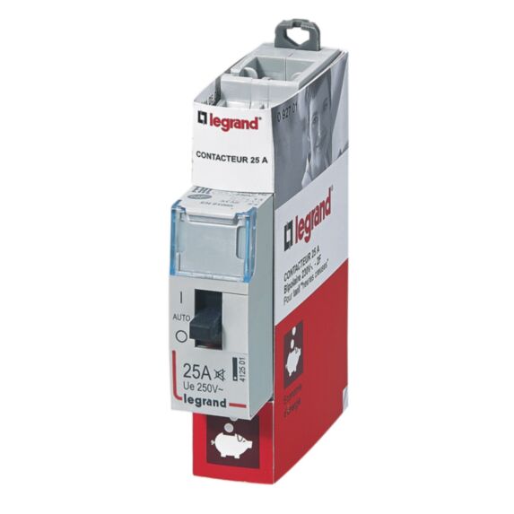 Contacteur Lexic pour tarifs heures creuses 2P 230 V - 25a - LEGRAND