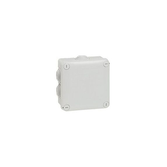 Boîte de dérivation étanche carrée 7 entrées IP55 Plexo 105x