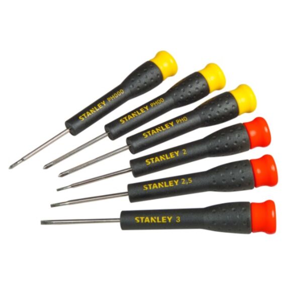 Coffret 6 micro tournevis 3 fente + 3 phillips