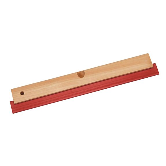 Raclette bois caoutchouc rouge monture balai - PRCI