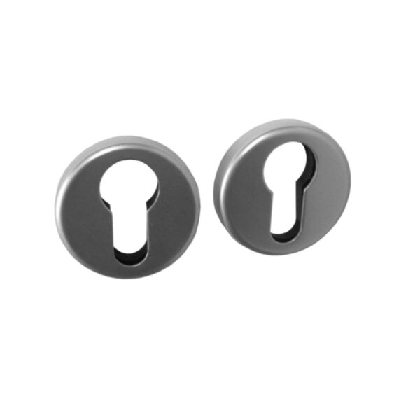 2 rosaces à cylindre Thonon alu argent 50 mm - CHAINEY