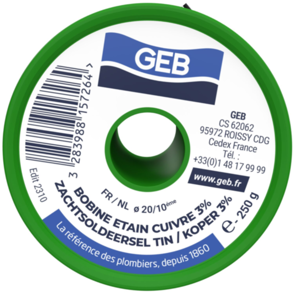 Bobine fil étain 250 g