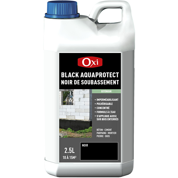 Imperméabilisant BLACK AQUAPROTECT Noir 1L - Oxi