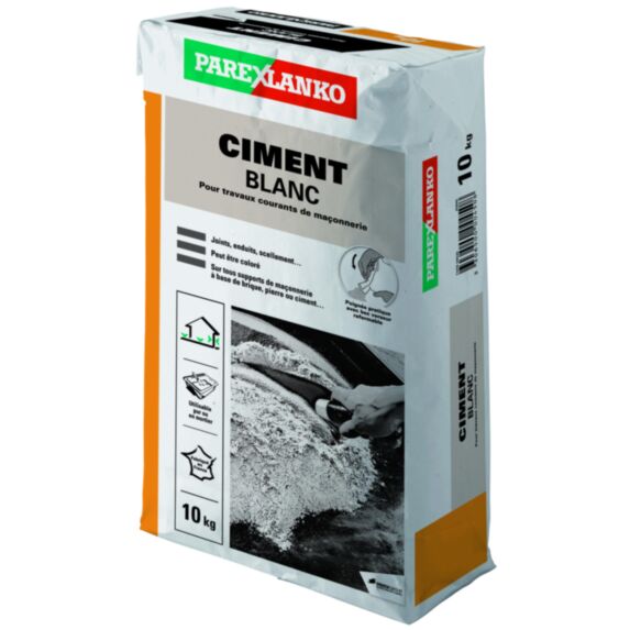 Ciment blanc 10kg - PAREXLANKO