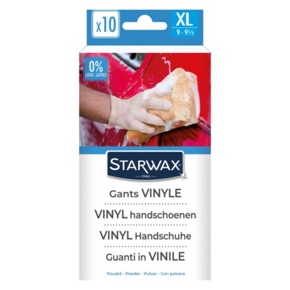 Lot de 10 Gants Vinyle multiusage T.XL - STARWAX