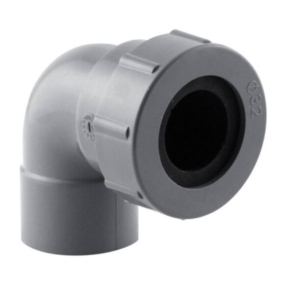 coude à joint pvc 87° ff ø 32 - INTERPLAST