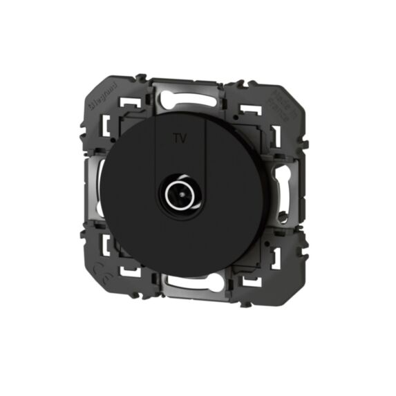 Prise TV étoile blindée dooxie finition noir Legrand
