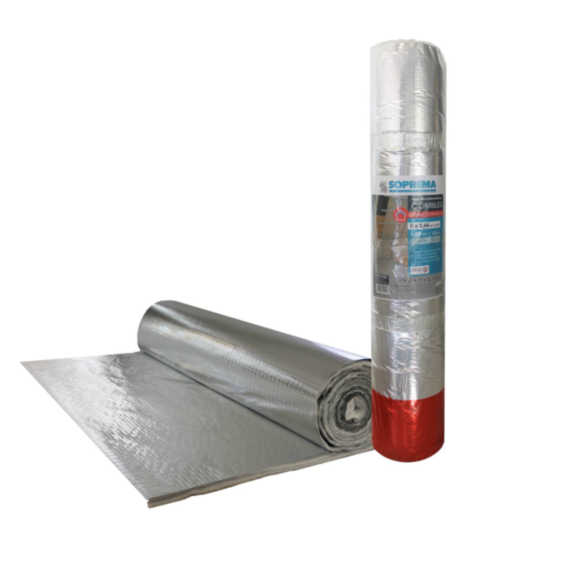 Isolant mince Comble Confort 1,5x10m Ep,3,5mm R=2,64 - SOPREMA®