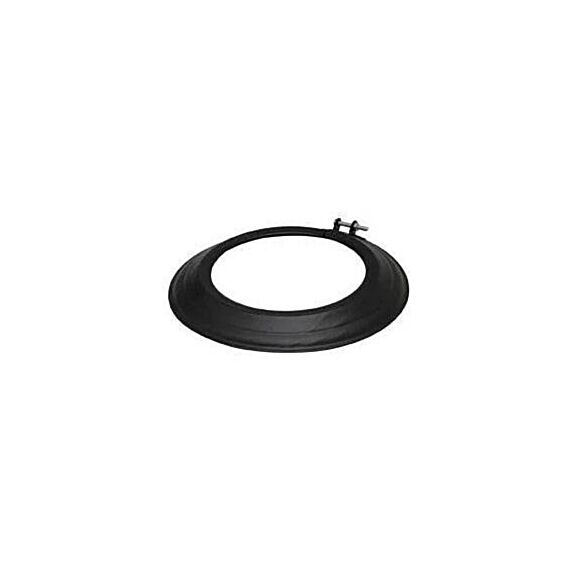 Rosace Email Noir Mat 125mm