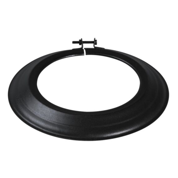 Rosace de Raccordement en émail noir mat ∅180mm - TEN