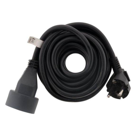 Prolongateur HO5VV-F 3G1.5 mm² noir Longueur 5m - INOTECH