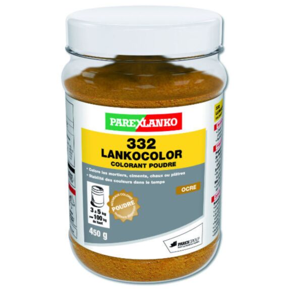 Colorant pour mortier et ciment Lankocolor ocre 450g - PAREXLANKO