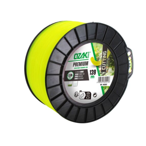 Bobine fil nylon rond Premium L.139m Ø3,30mm - OZAKI