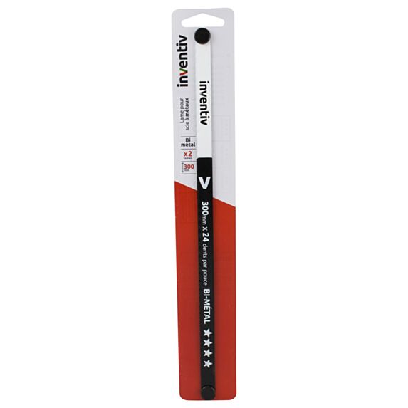 2 Lames métal qualite bi-metal 300mm - INVENTIV