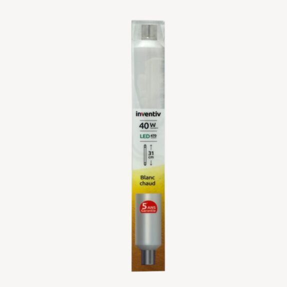 Tube led S19 470lm 5W Ton chaud - INVENTIV
