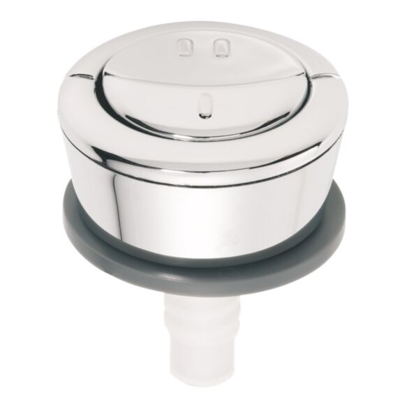 Bouton de chasse d'eau double poussoir chromé - INVENTIV