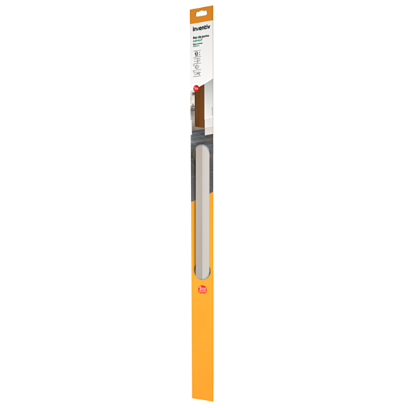 Bas de porte isolant à lèvre Adhésif 1m Blanc - INVENTIV