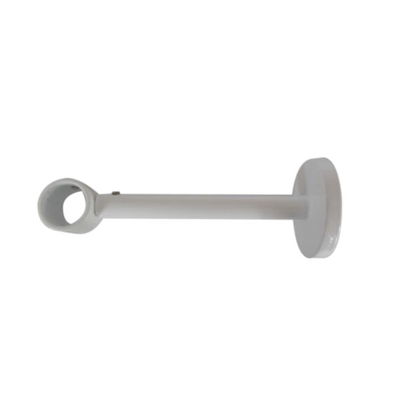 Support Mur Barre Rideaux Œil Fermé Ø20mm Blanc Mat - INVENTIV
