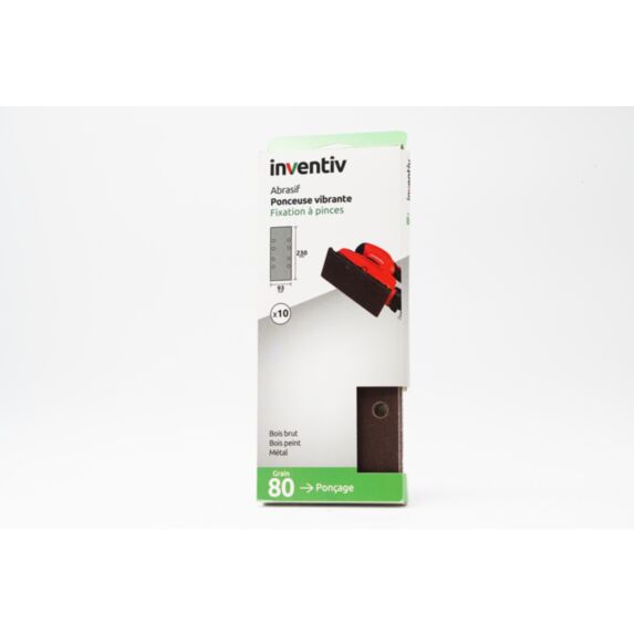 10 Patins parallèle 93x230mm Grain 80 - INVENTIV