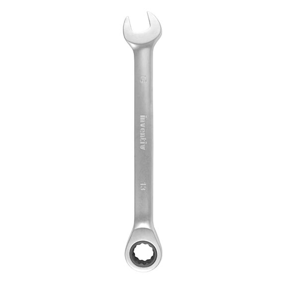 Clé mixte à cliquet 13mm chrome vanadium - INVENTIV