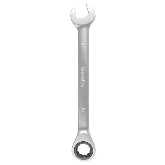 Clé mixte à cliquet 16mm chrome vanadium - INVENTIV