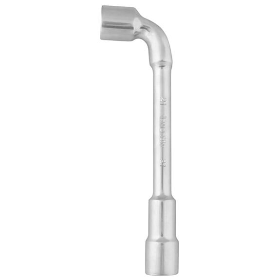 Clé à pipe débouchée 21mm 6/12 pans chrome vanadium - INVENTIV