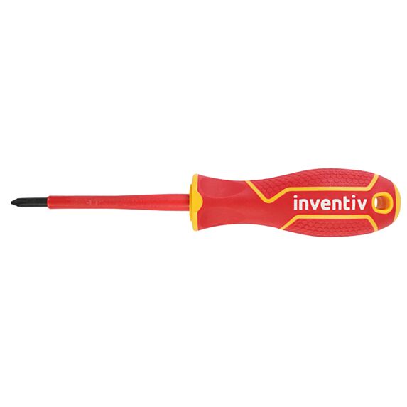 Tournevis Phillips isolé PH1x80mm chrome vanadium - INVENTIV