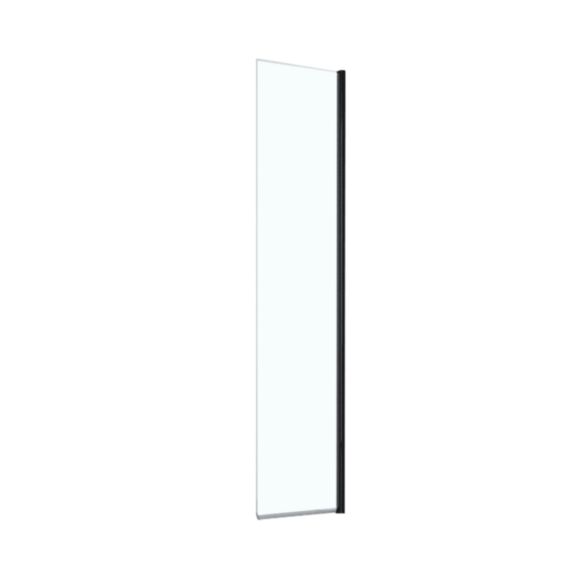 Déflecteur pivotant verre transparent 40cm noir mat - INVENTIV