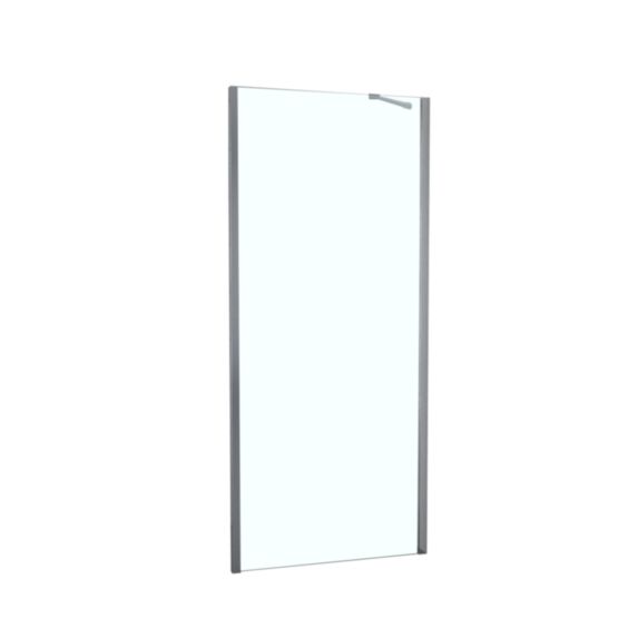 Retour fixe douche à associer verre transparent 80cm chromé - INVENTIV