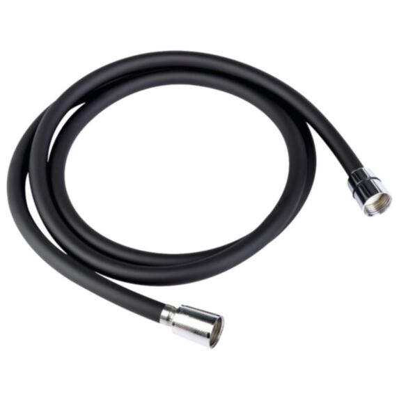Flexible de douche noir PVC 1,75 m - INVENTIV