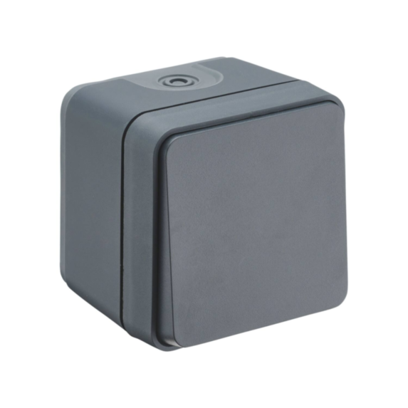Interrupteur Va et vient étanche IP55 Terra Anthracite - INVENTIV
