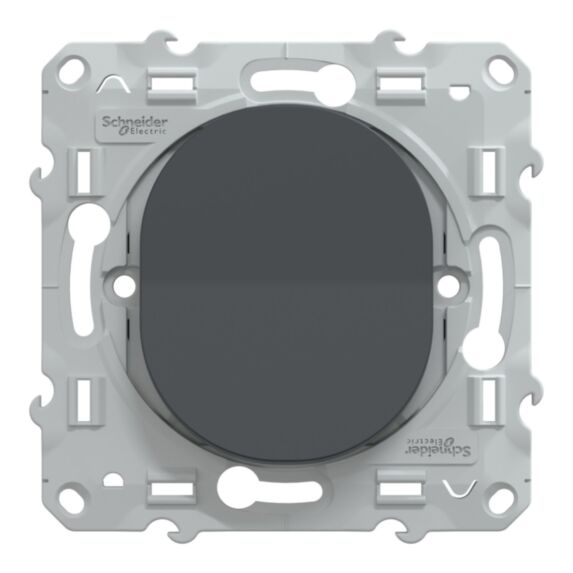 Poussoir à assembler Ovalis anthracite - SCHNEIDER ELECTRIC