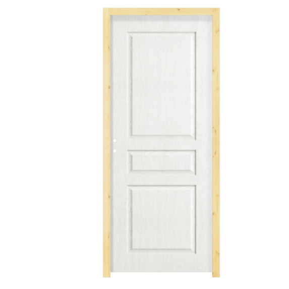 bloc porte alvéolaire décoratif modèle 3 panneaux traverse droite - BALLAY