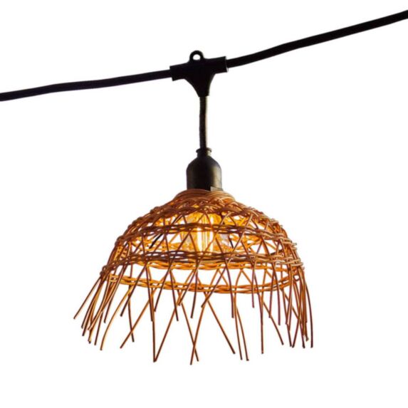 Guirlande d'extérieur lumineuse Hawaii Light Connectable 10 LED E27 blanc chaud 6m