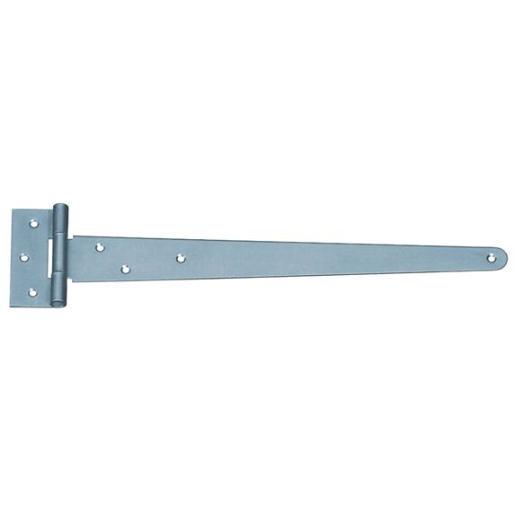 Penture anglaise + trous de vis fraisés Ø6mm 4,6x34,8cm Ep.2,5mm - ALBERTS