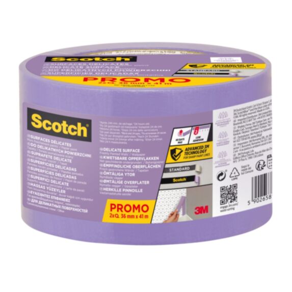 2 Rubans de masquage Surfaces Délicates Scotch® 36mmx41m
