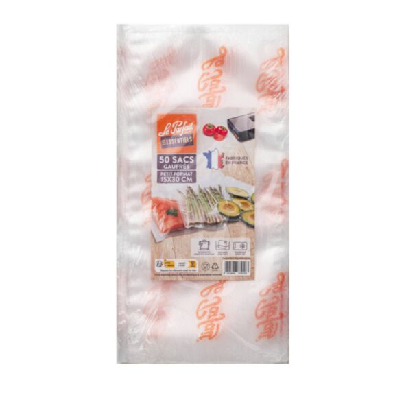50 Sacs Conservation Sous-Vide Gaufrés 15x30​cm - LE PARFAIT