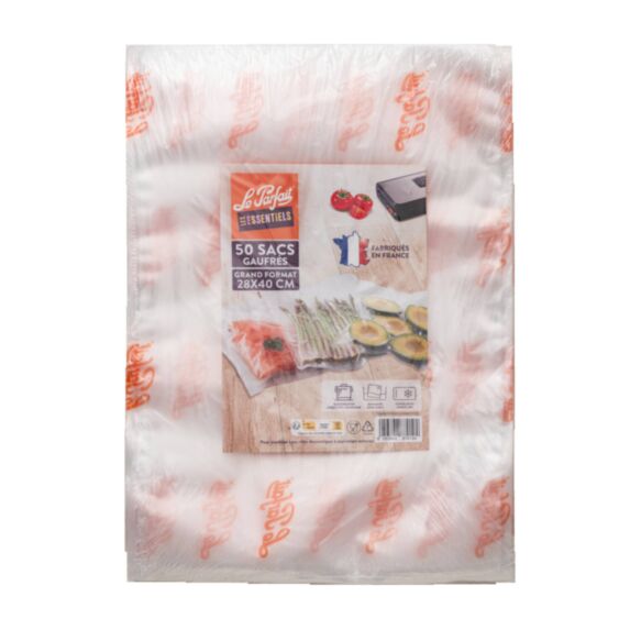 50 Sacs Conservation Sous-Vide Gaufrés 28x40​cm - LE PARFAIT