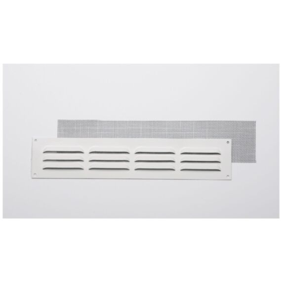 Grille d'aération aluminium blanc 5x40cm
