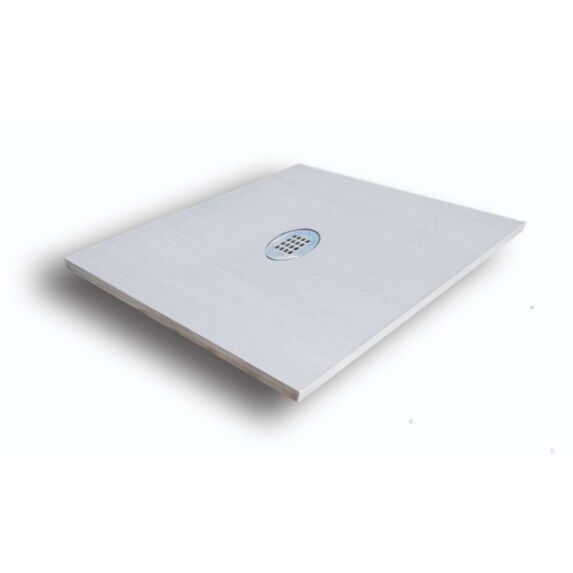 Receveur extra plat Pio 90x90x3cm Blanc Texturé - EGORE
