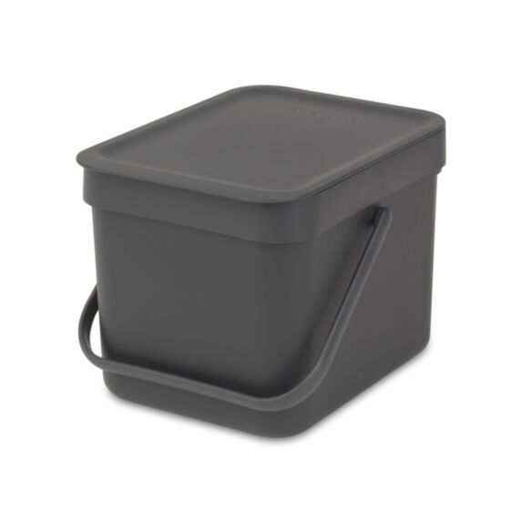 Poubelle Cuisine Sort&Go 6L Gris - BRABANTIA