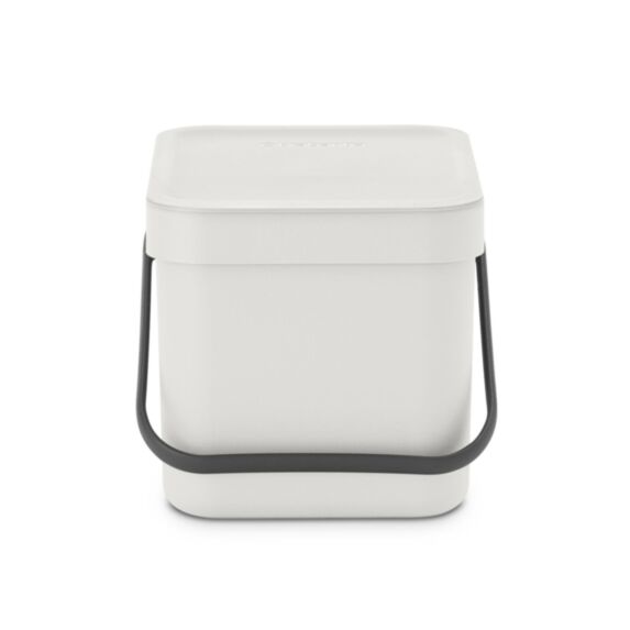 Poubelle de Cuisine Sort & Go 6L Gris Clair - BRABANTIA