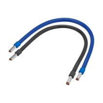 Lot de 2 Cordons de repiquage 30 cm 10 mm² avec embout - DEBFLEX